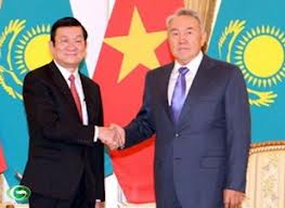 ປະທານປະເທດ Truong Tan Sang ສິ້ນສຸດການຢ້ຽມຢາມ ທາງລັດຖະກິດ Kazakhstan